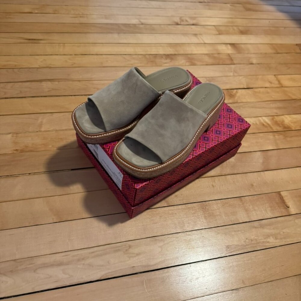 Comfy Suede & Cork Slides